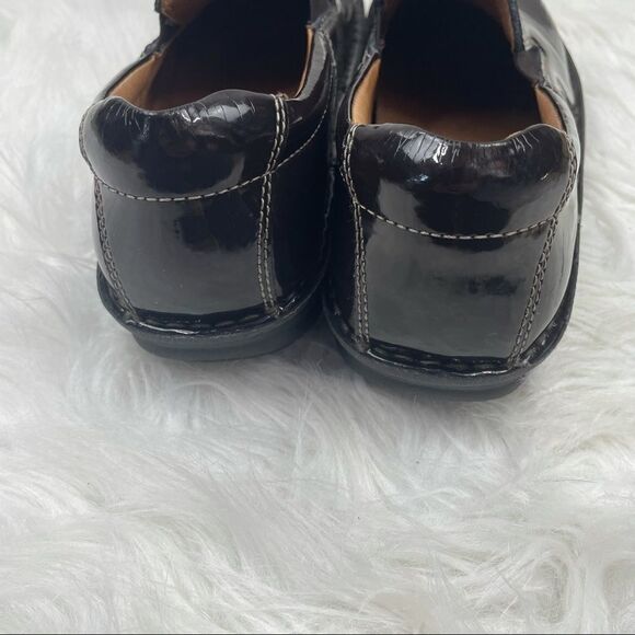 Alegria Oz Choco Patent Leather Slip-On Shoes - Picture 5 of 9
